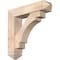 Ekena Millwork Merced Arts and Crafts Smooth Bracket w/ Offset Brace, Douglas Fir, 7 1/2"W x 32"D x 32"H BKT0806X32X32MRC03SDF - alternate 1